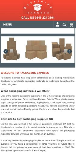 Mobile page screenshot