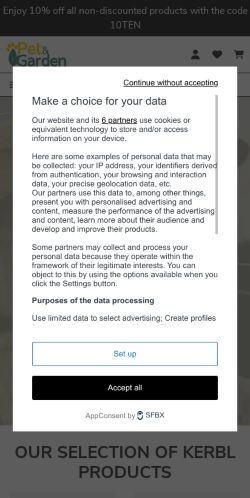 Mobile page screenshot