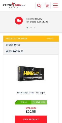 Mobile page screenshot