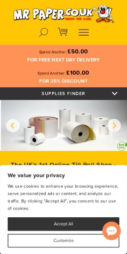 Mobile page screenshot