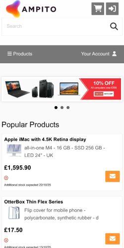 Mobile page screenshot