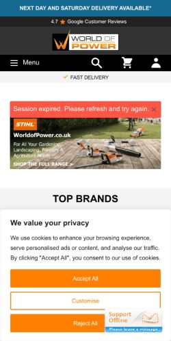 Mobile page screenshot