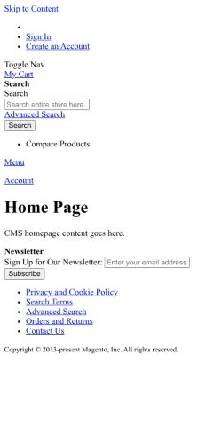 Mobile page screenshot