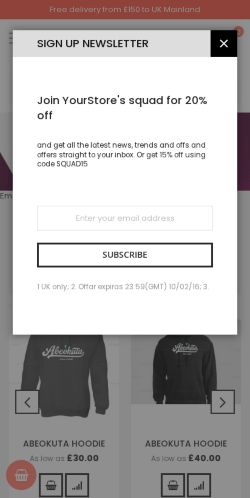 Mobile page screenshot