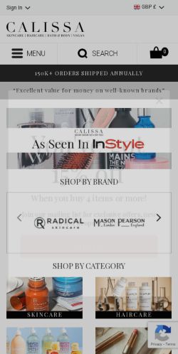 Mobile page screenshot