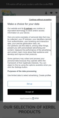 Mobile page screenshot