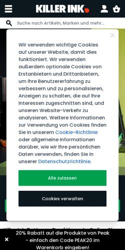 Mobile page screenshot