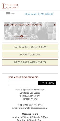 Mobile page screenshot