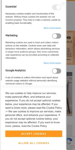 Mobile page screenshot
