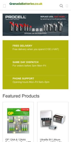 Mobile page screenshot