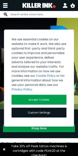 Mobile page screenshot