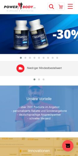 Mobile page screenshot