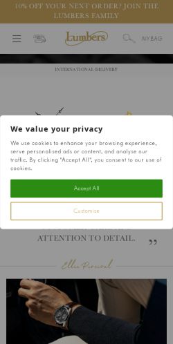 Mobile page screenshot