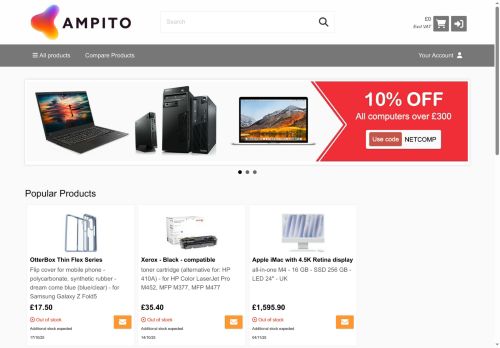 Desktop page screenshot