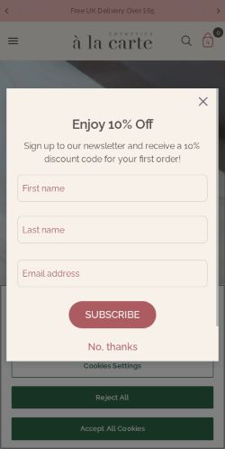 Mobile page screenshot