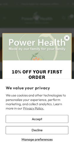 Mobile page screenshot