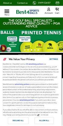Mobile page screenshot