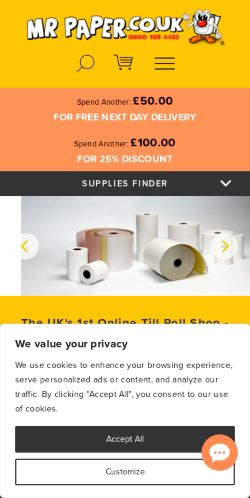 Mobile page screenshot
