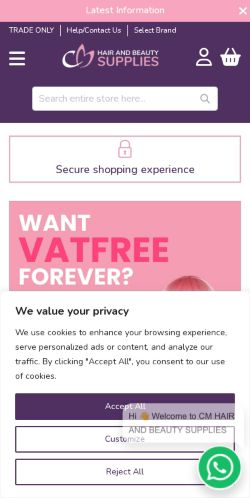 Mobile page screenshot