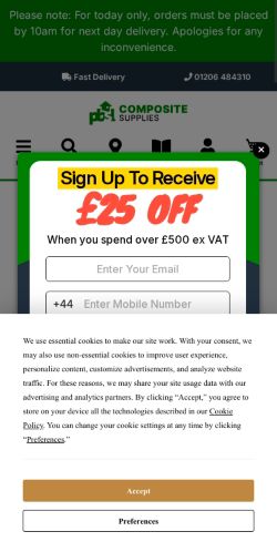 Mobile page screenshot