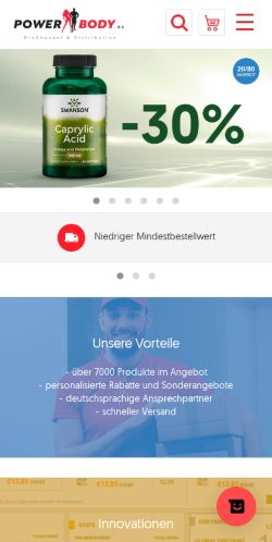 Mobile page screenshot