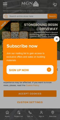 Mobile page screenshot