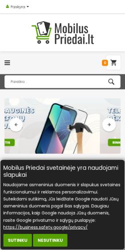 Mobile page screenshot