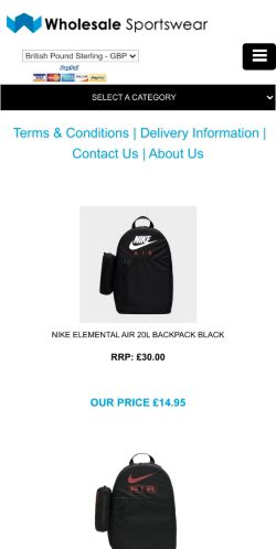 Mobile page screenshot