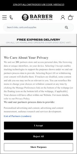 Mobile page screenshot