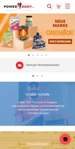 Mobile page screenshot