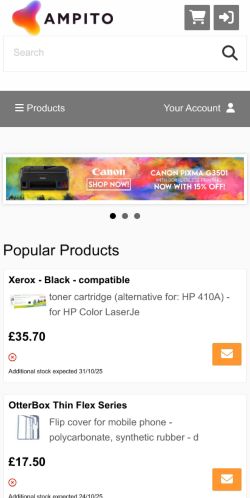 Mobile page screenshot