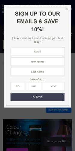 Mobile page screenshot