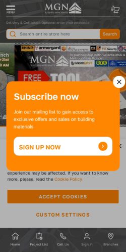 Mobile page screenshot