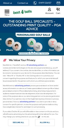 Mobile page screenshot