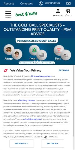 Mobile page screenshot