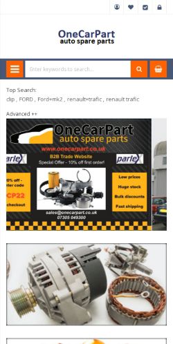 Mobile page screenshot