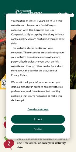 Mobile page screenshot