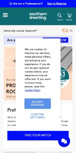 Mobile page screenshot