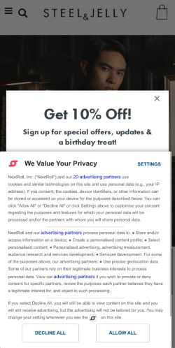 Mobile page screenshot