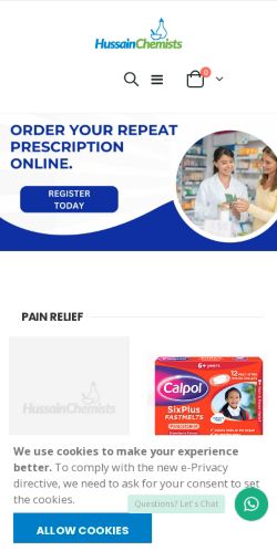 Mobile page screenshot