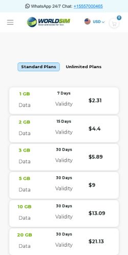 Mobile page screenshot