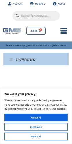 Mobile page screenshot