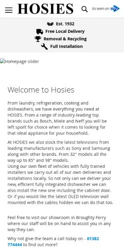 Mobile page screenshot