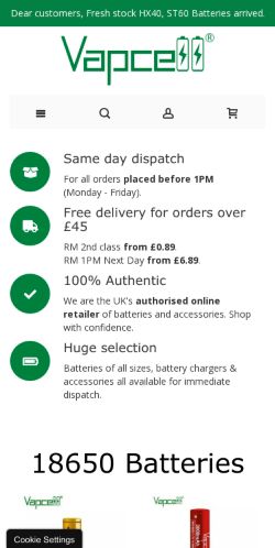 Mobile page screenshot