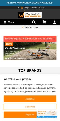 Mobile page screenshot