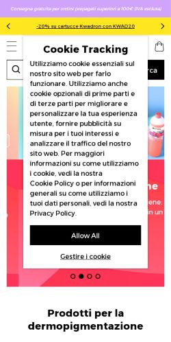 Mobile page screenshot