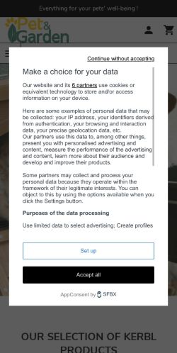 Mobile page screenshot
