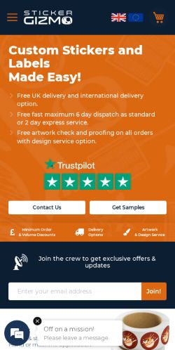 Mobile page screenshot