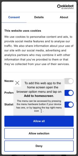 Mobile page screenshot