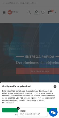 Mobile page screenshot